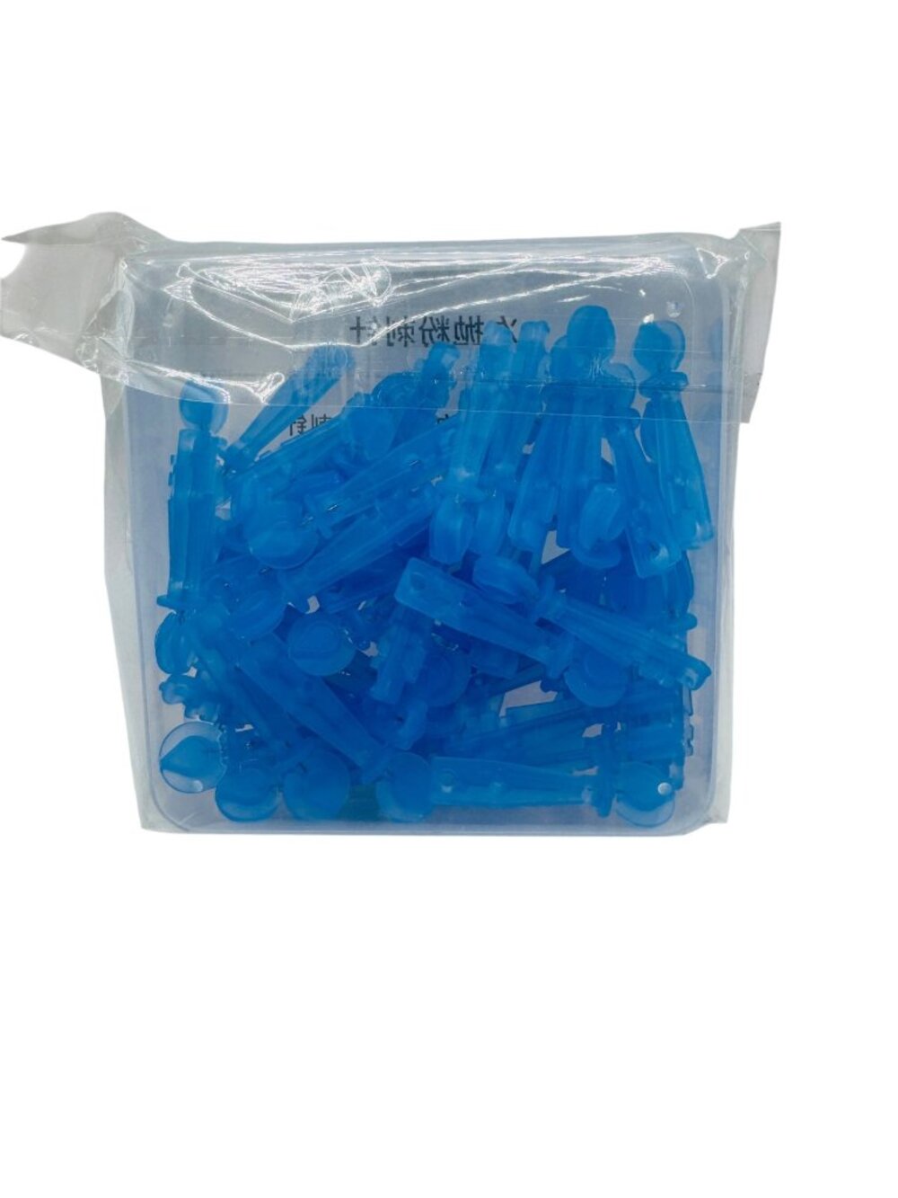 Disposable Blue Powder Pimple Pins 50-Pack For Single Use